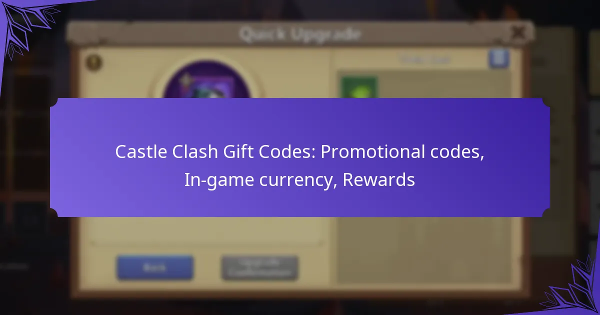 Castle Clash Gift Codes: Promotional codes, In-game currency, Rewards