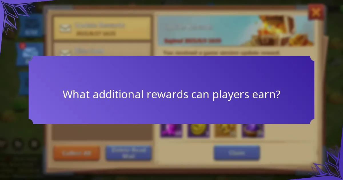 What additional rewards can players earn?
