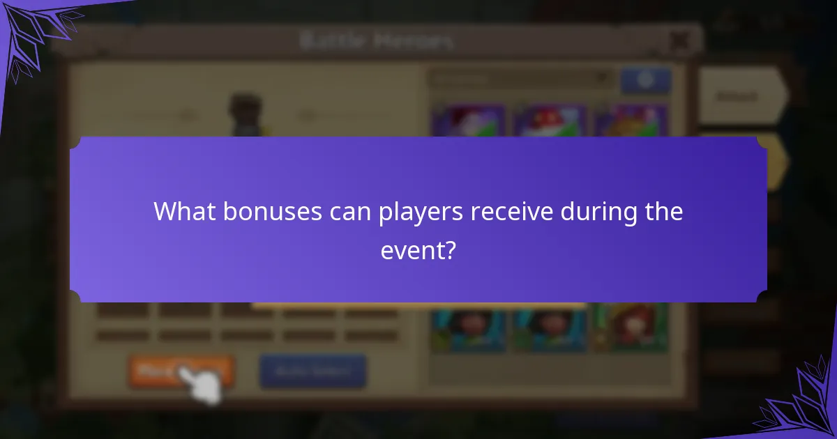 What bonuses can players receive during the event?